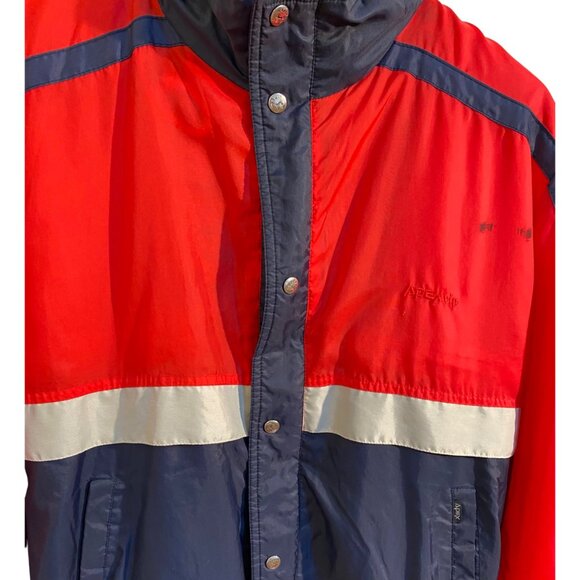 APEX Blue, Red & White Vintage Men’s Athletic Sport Jacket Sz. L (80s, 90s) - Picture 7 of 11